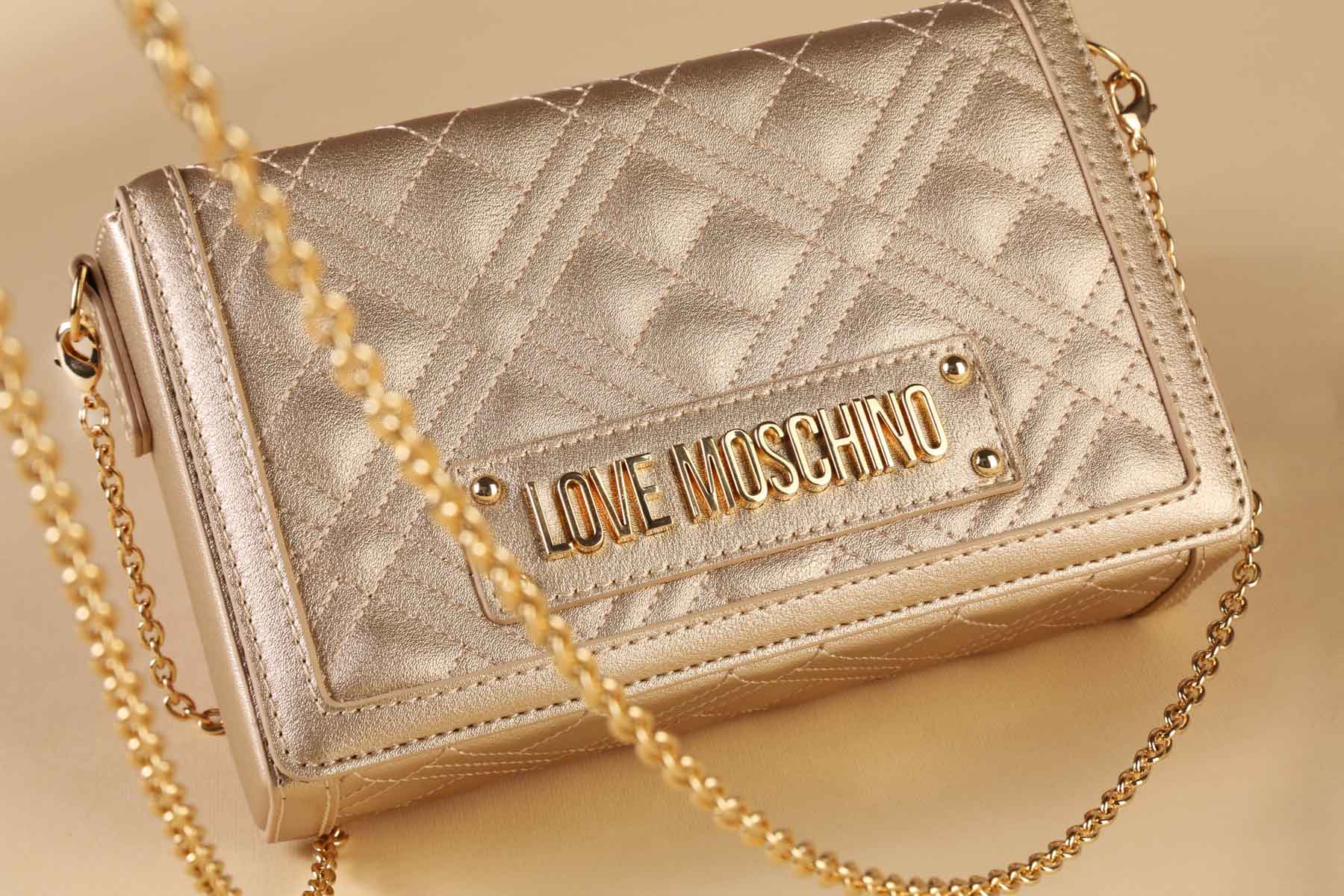 Brand:LOVE MOSCHINO  ,brown and gold