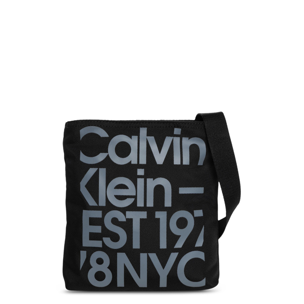 Calvin Klein Black Polyester Shoulder Men's Bag