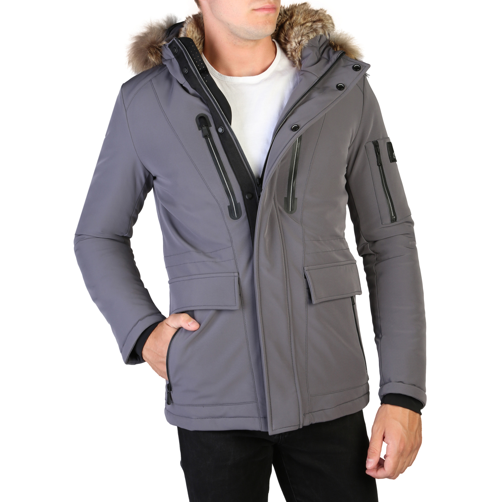 Giacche  O810 NM00 121566 uomo grigio