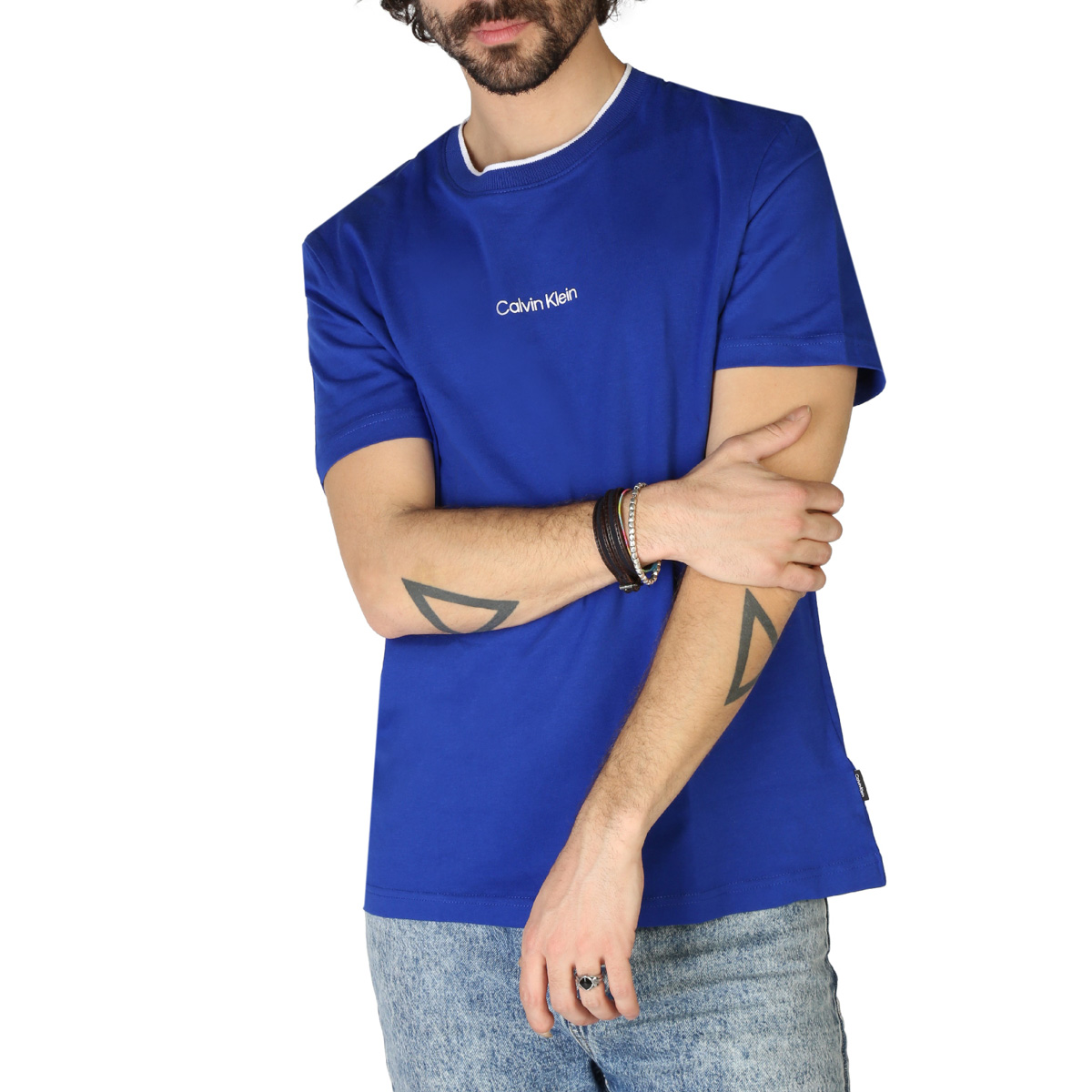 T-shirt  K10K107845 Uomo Blu 125239